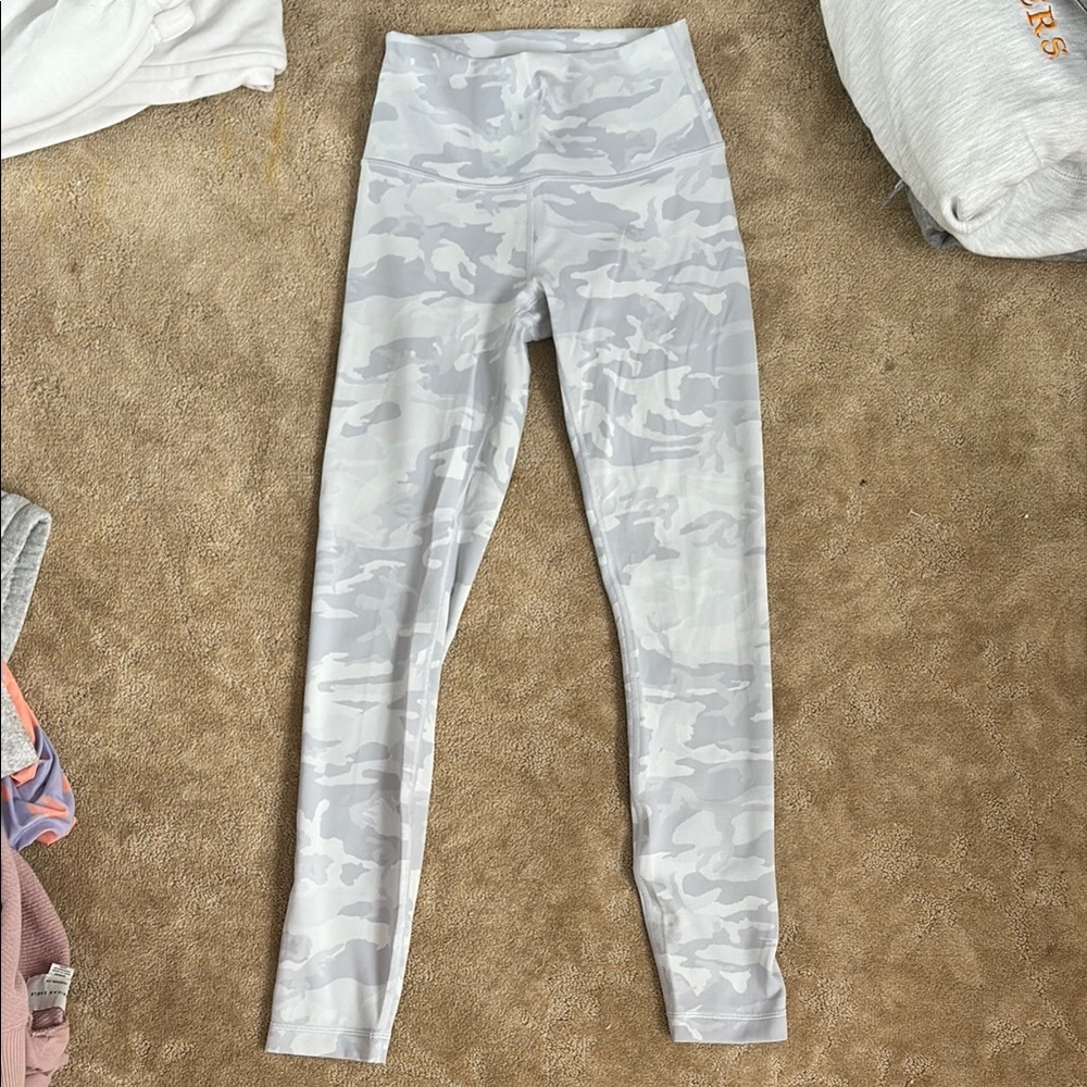 lululemon athletica Gray Camo Leggings